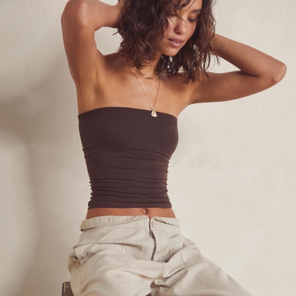 Free People The Carrie Brown Tube Top L/XL